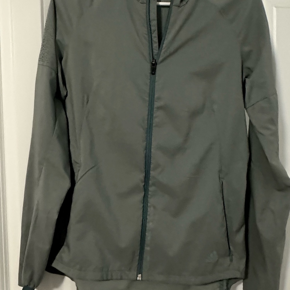 adidas Women's light green Lightweight Jacket - Picture 3 of 5